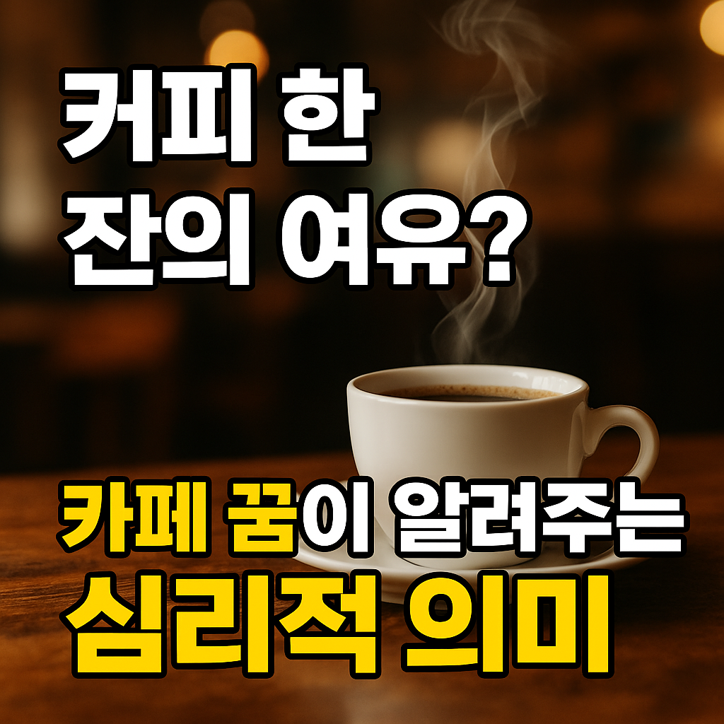 카페에서 있는 꿈