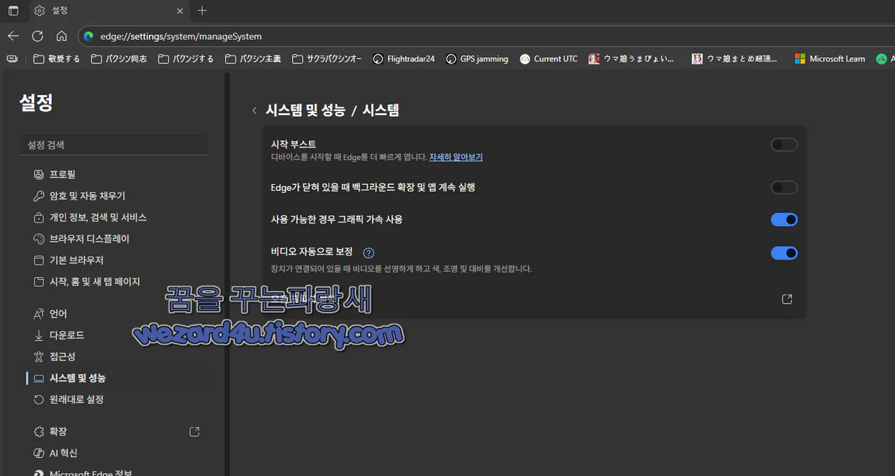 비디오 자동으로 보정