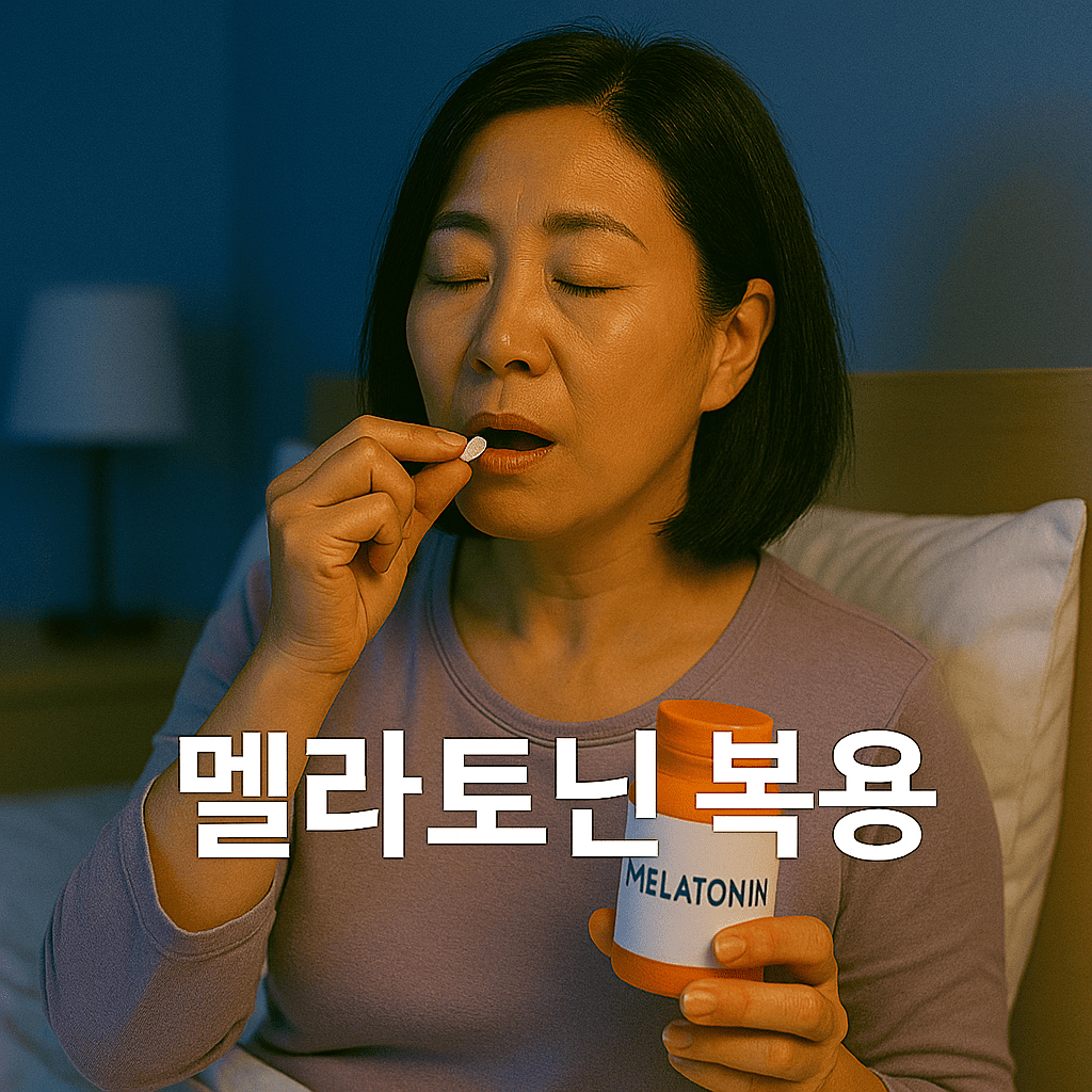 멜라토닌 올바른 복용법
