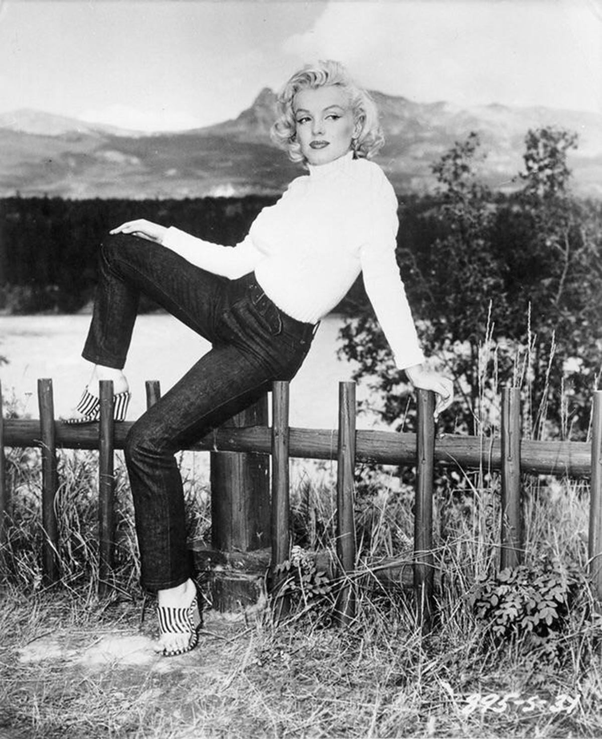 마를린 먼로 리바이스 501 착용사진