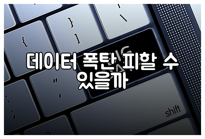 데이터 폭탄 피할 수 있을까