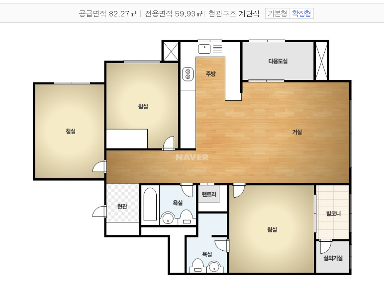 흑석자이 59 평면도