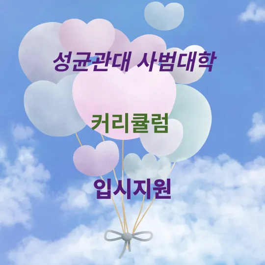 성균관대&#44;사범대학&#44; 커리큘럼&#44; 입시지원