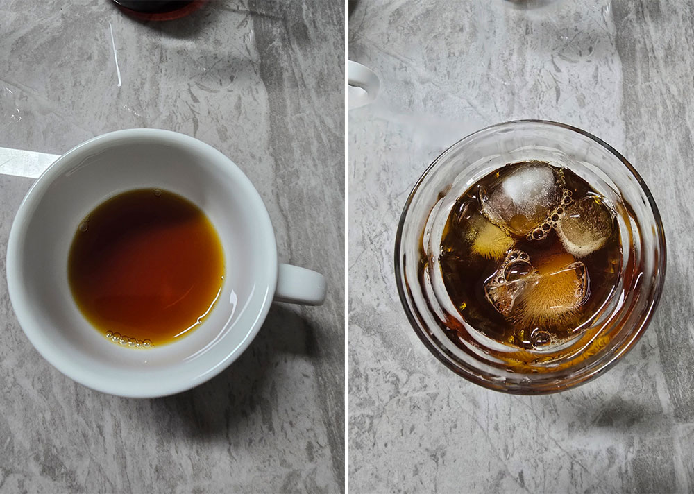 따뜻한 커피와 시원한 커피