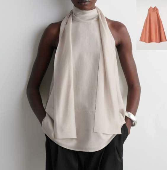 COS 플루이드 홀터넥 탑