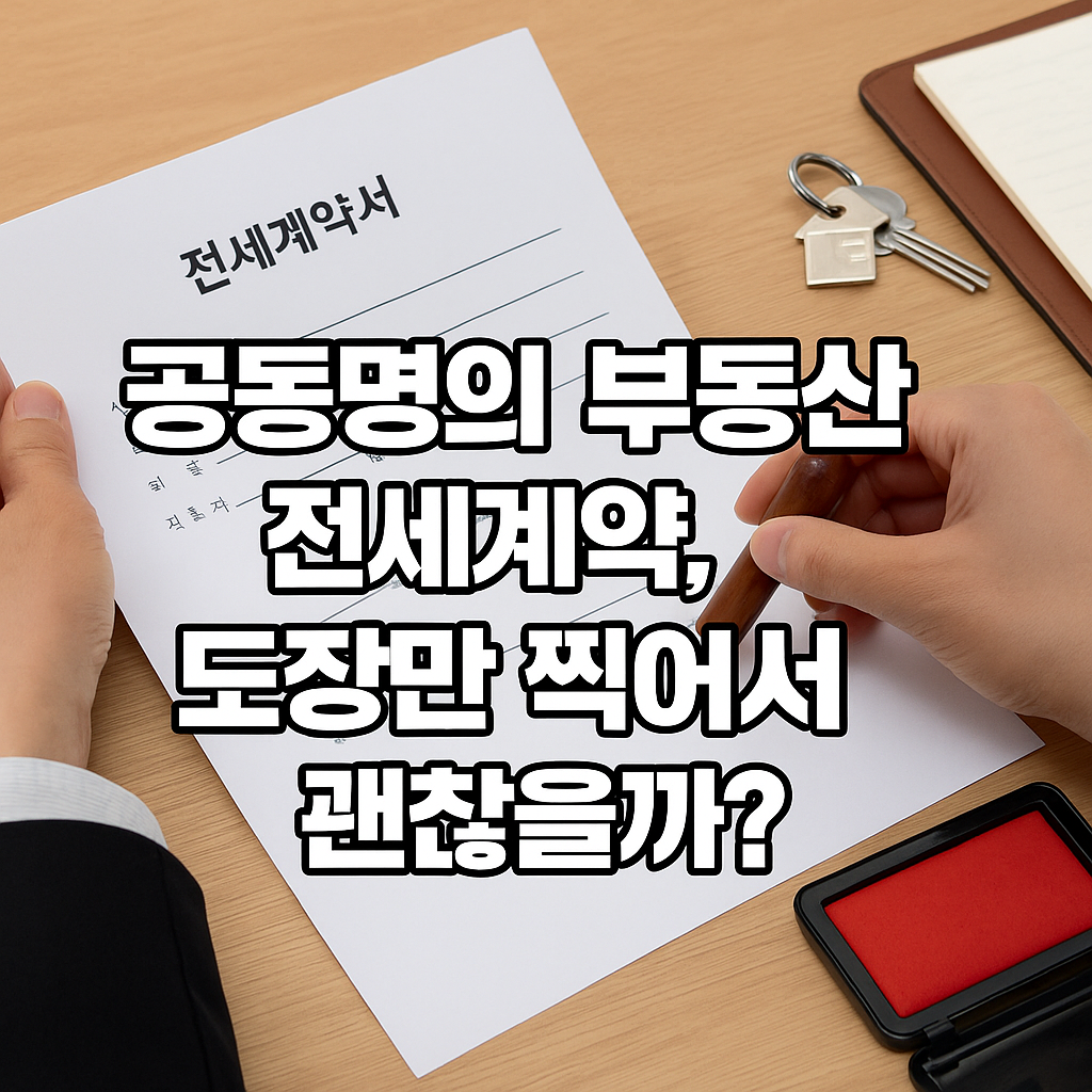 공동명의 부동산 전세계약