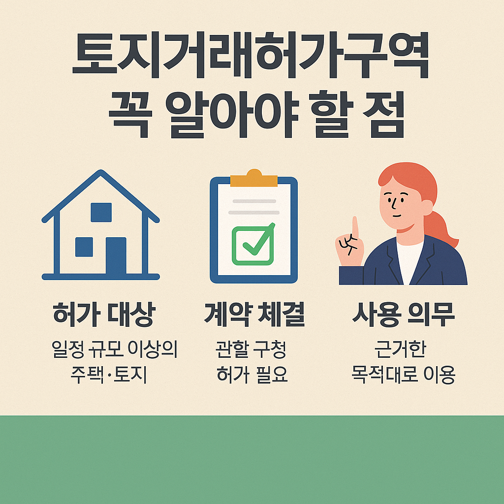 토지거래허가구역 실수요자와 투자자를 위한 체크리스트 카드