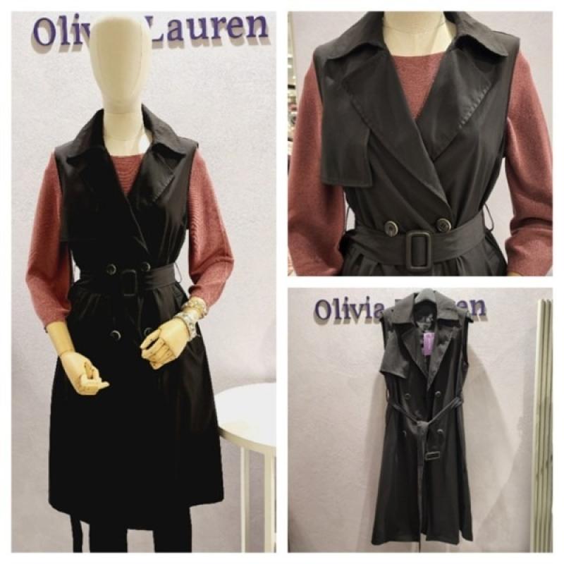 올리비아로렌 NC15 더블버튼 트렌치 조끼 VOCQCXF7421