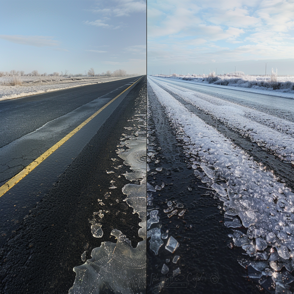 블랙아이스 주의