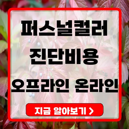퍼스널컬러 진단 완벽 가이드 오프라인 vs 온라인 차이와 최신 비용 정리