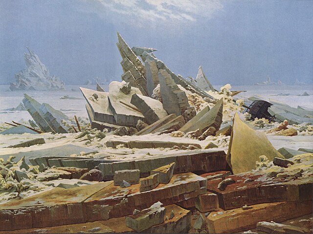 구스타브 쿠르베의 눈 덮인 풍경 (The Sea of Ice)
