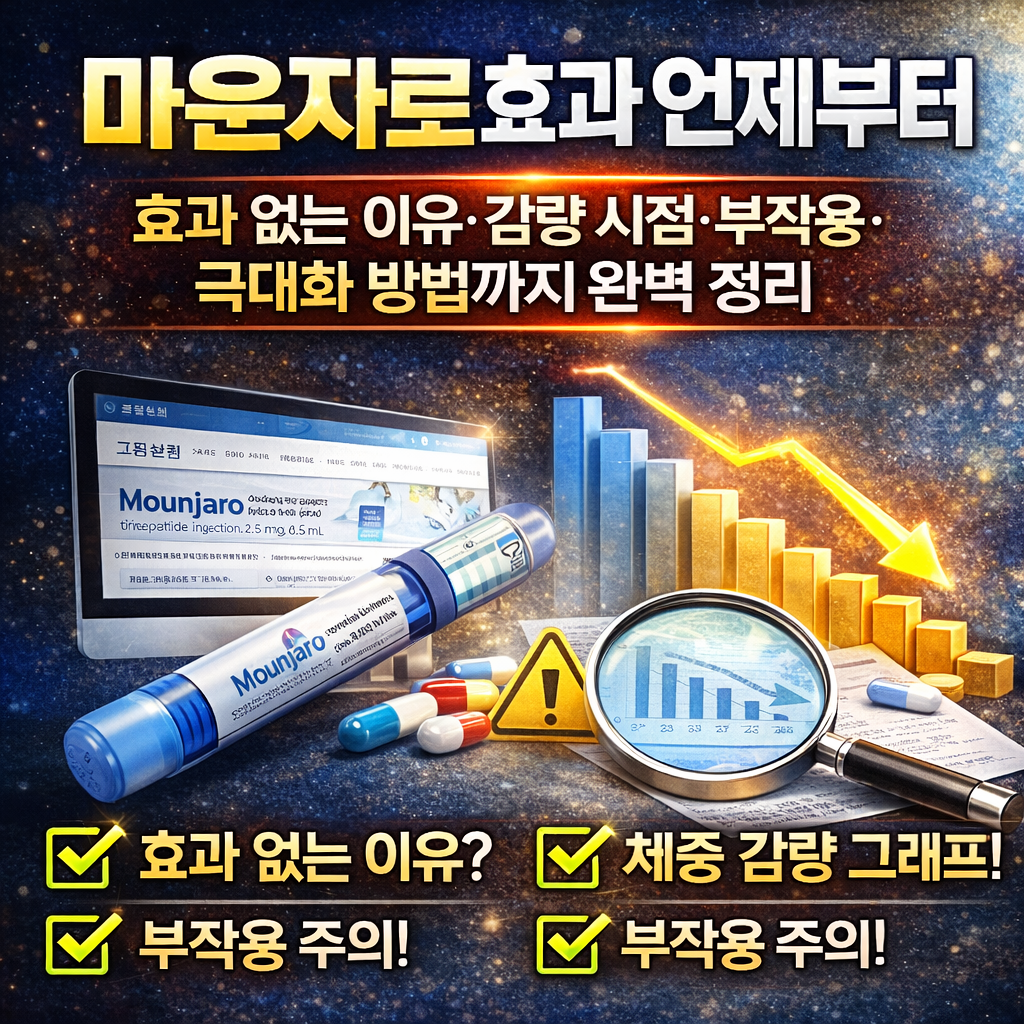 마운자로 효과 언제부터 나타날까? 효과 없는 이유&middot;감량 시점&middot;부작용&middot;극대화 방법까지 완벽 정리