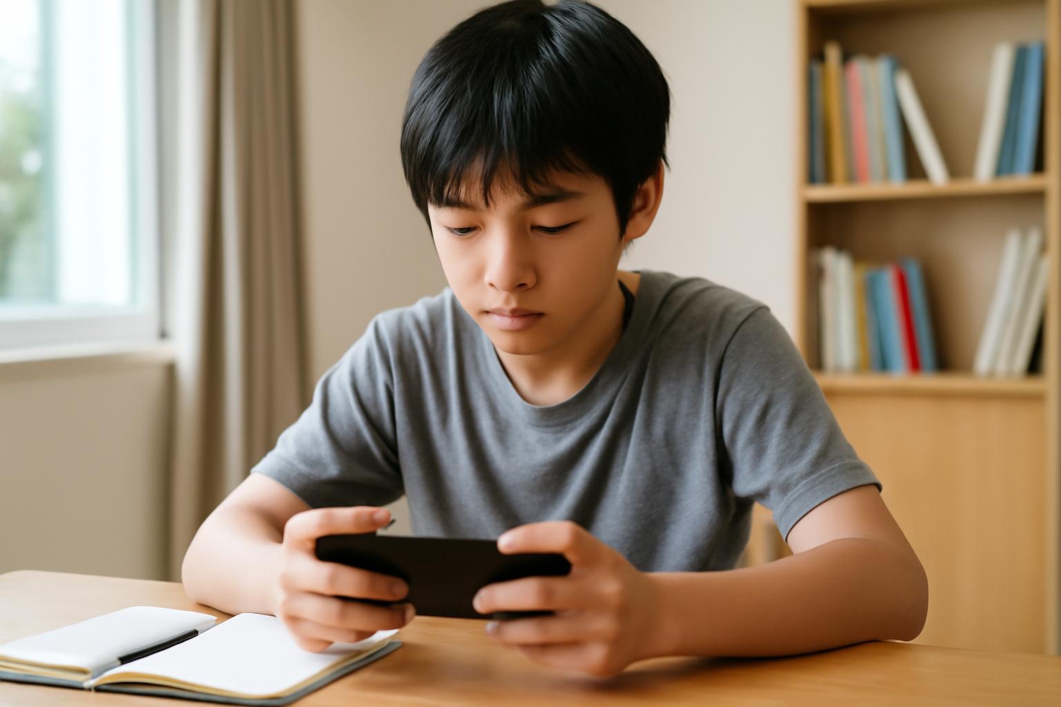 중학생 핸드폰 시간