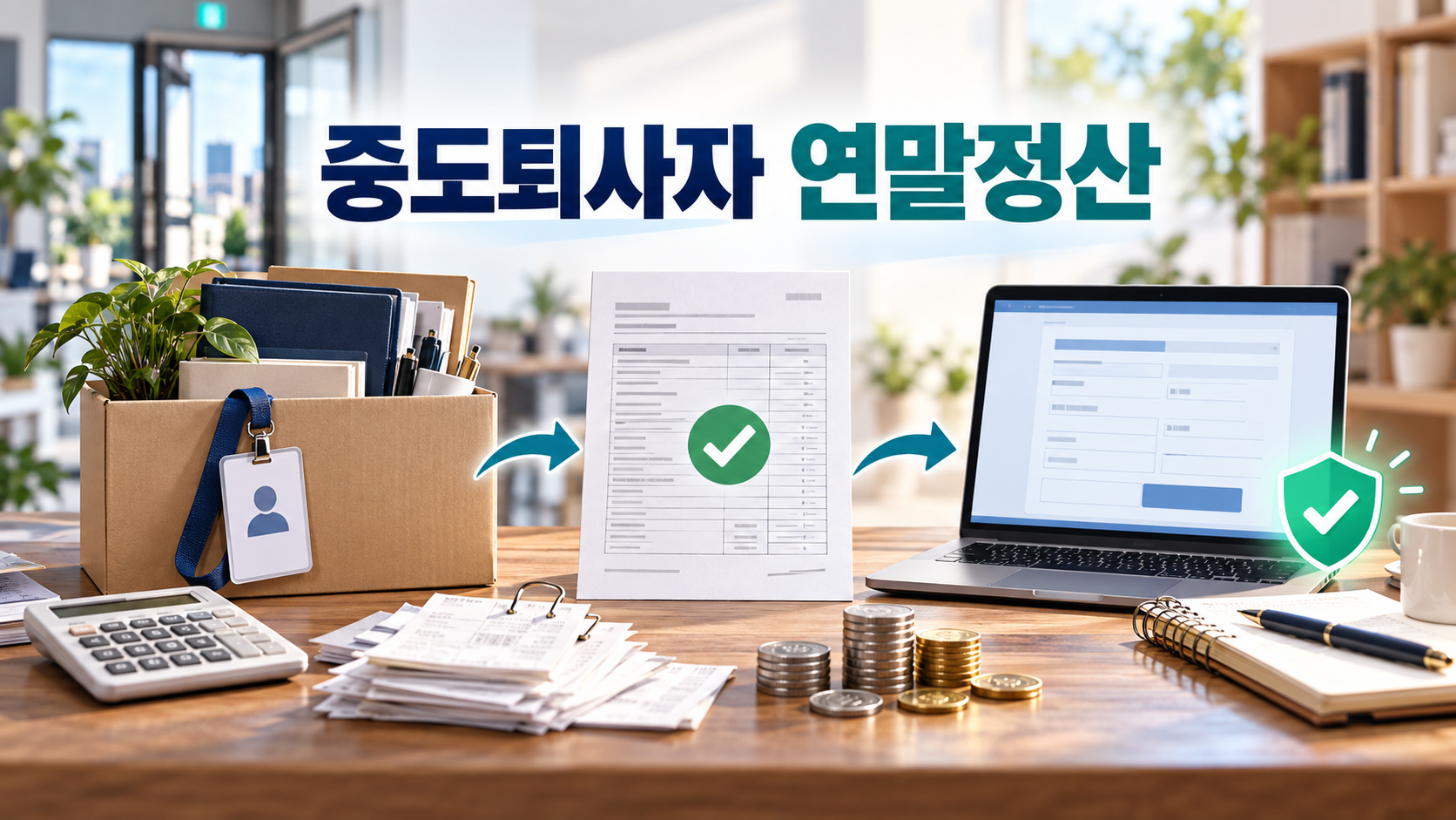 중도퇴사자 연말정산의 모든 것: 전 직장 원천징수영수증 발급부터 홈택스 신고까지