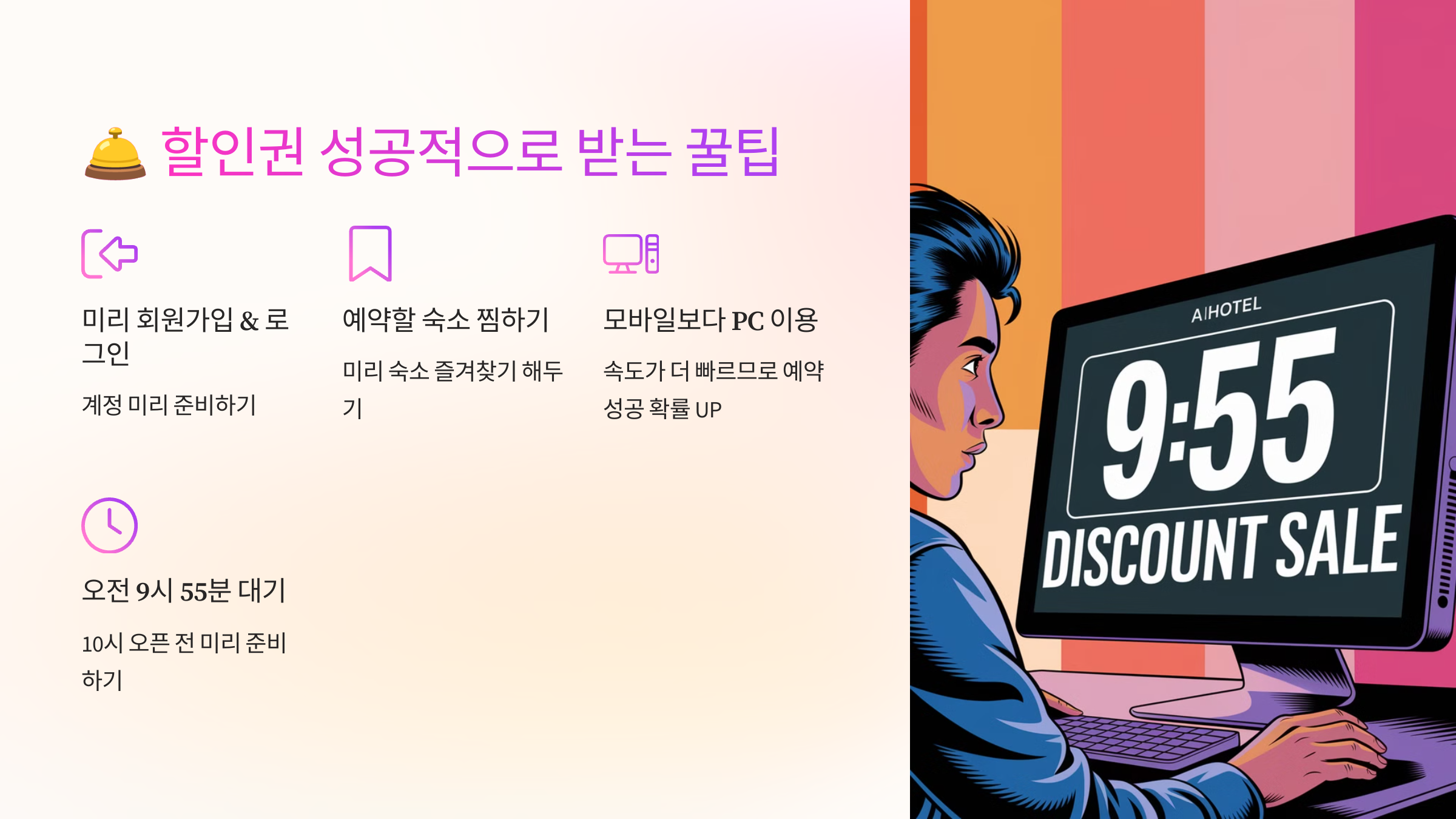 🛎️ 할인권 성공적으로 받는 꿀팁