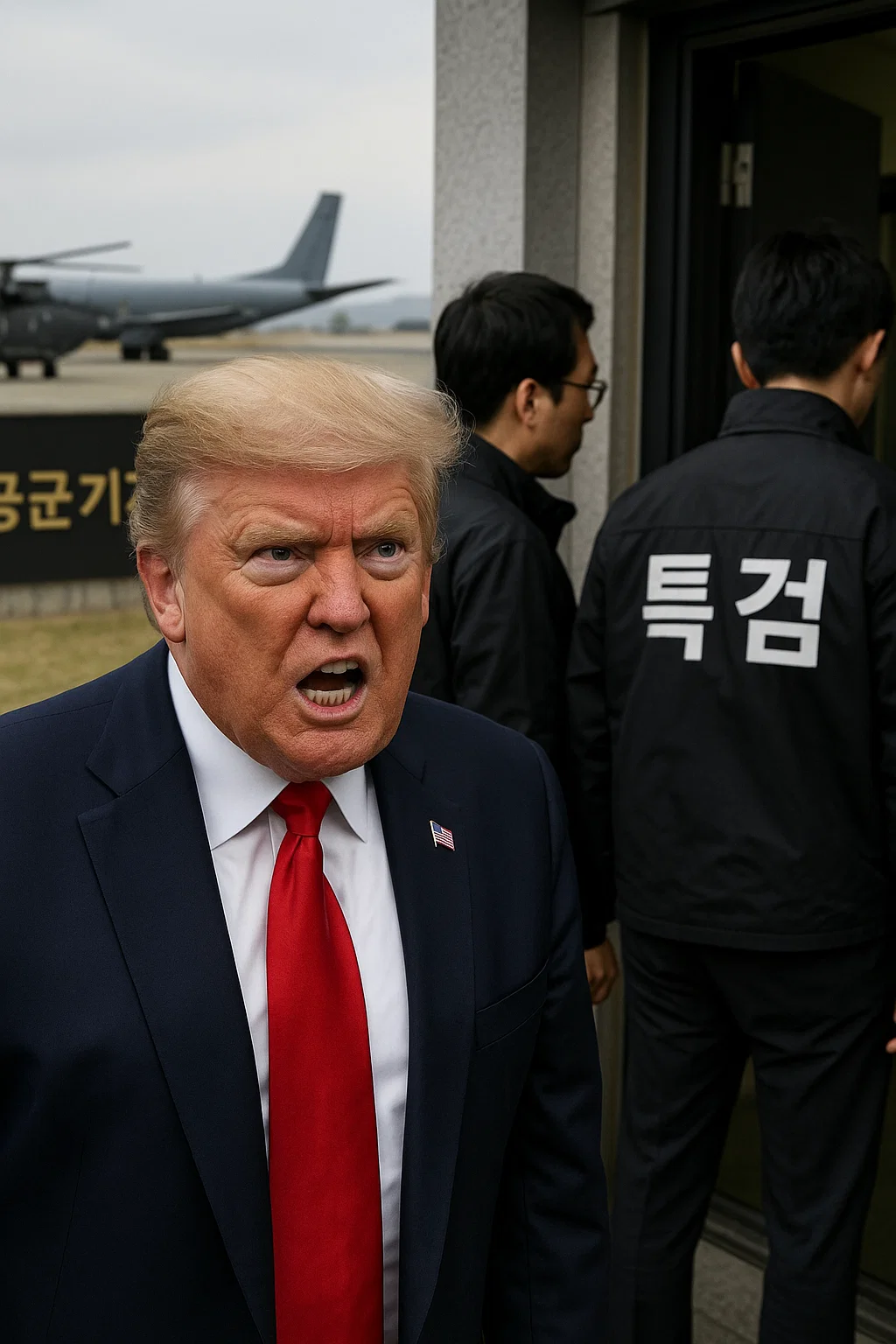 오산공군기지 압수수색으로 화가난 트럼프