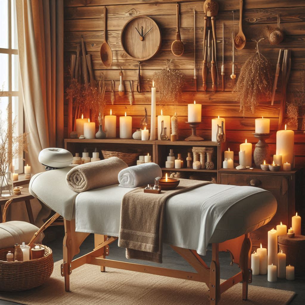 피부,체형관리 샵 배경