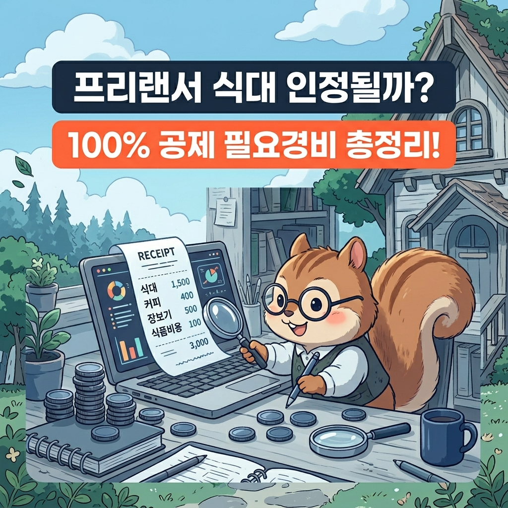 2026년 프리랜서 종합소득세 3.3% 필요경비 인정 항목 및 공제 가능한 지출 범위 적격 증빙 간편장부 절세 가이드