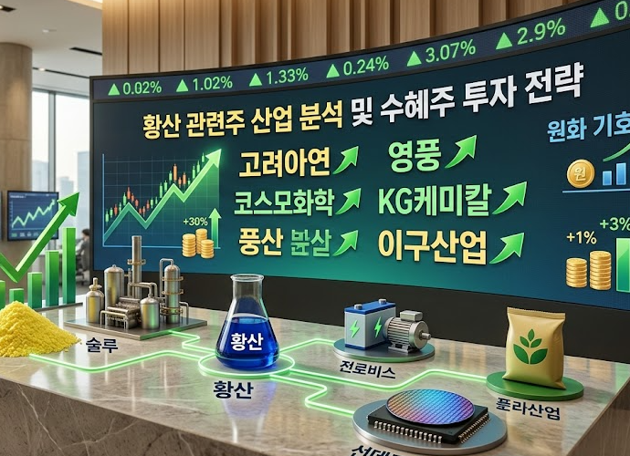 황산 관련주 산업구조, 수혜주 투자전략