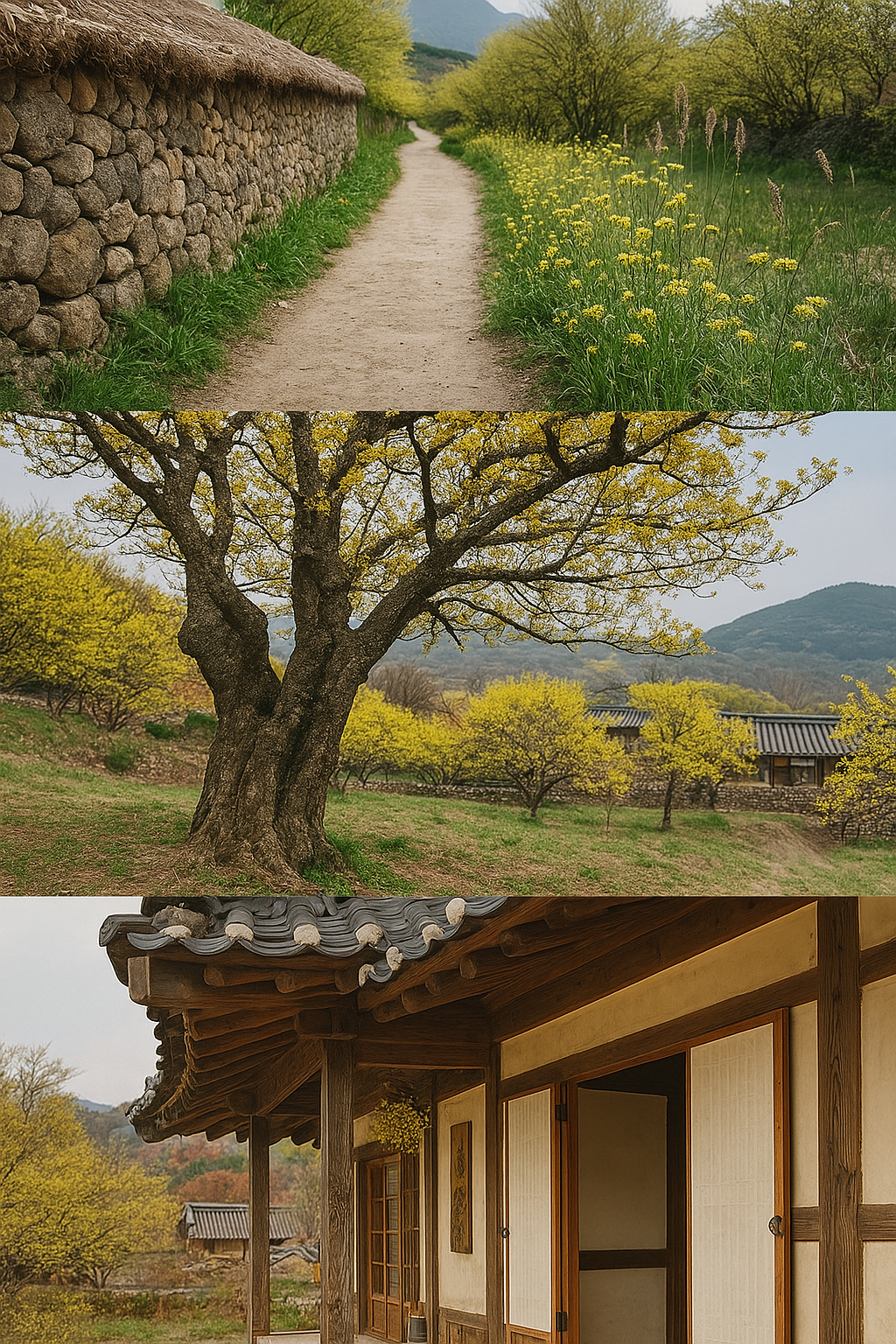 산수유마을 전통돌담길