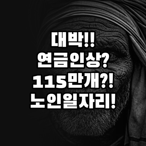 2026년 상반기 기초연금 인상과 노..