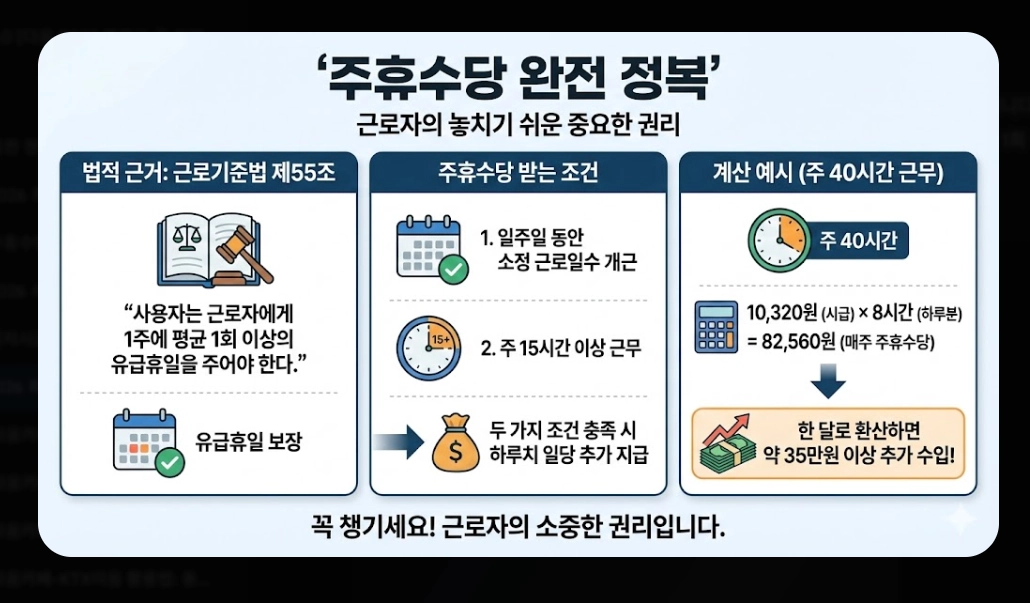 2026 최저시급 월급 완벽 정리 실수령액 계산