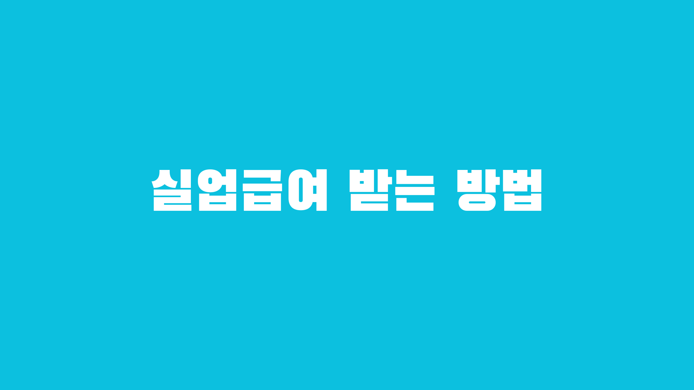 2024 실업급여 실수령액 확인하기