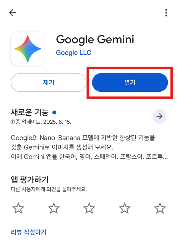 방법 3: 제미나이 앱 첫 실행하기