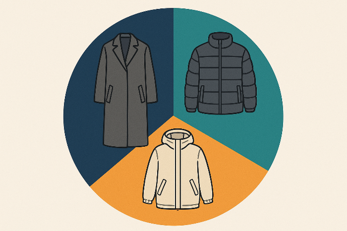 롱코트 패딩 바람막이 시장이 삼분 구조로 전개되는 2025 트렌드 이미지