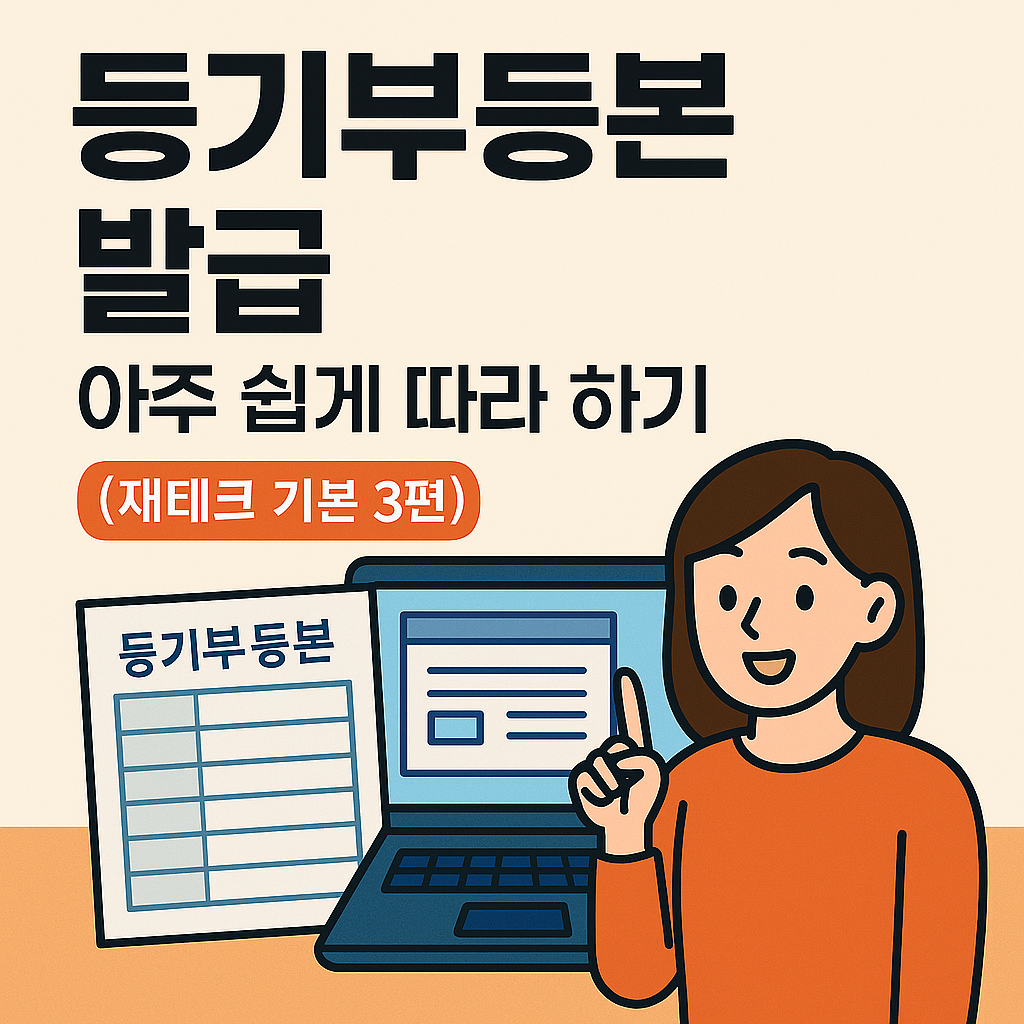 등기부등본(부동산 등기) 발급, 아주 쉽게 따라 하기