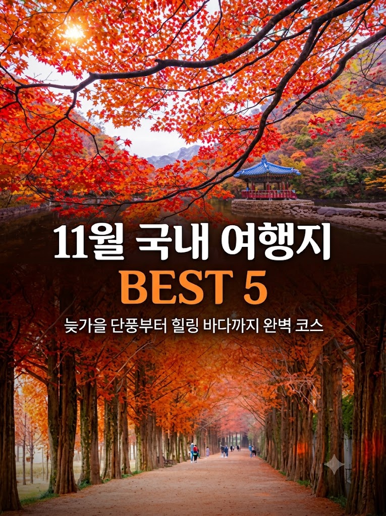 11월 국내 여행지 추천