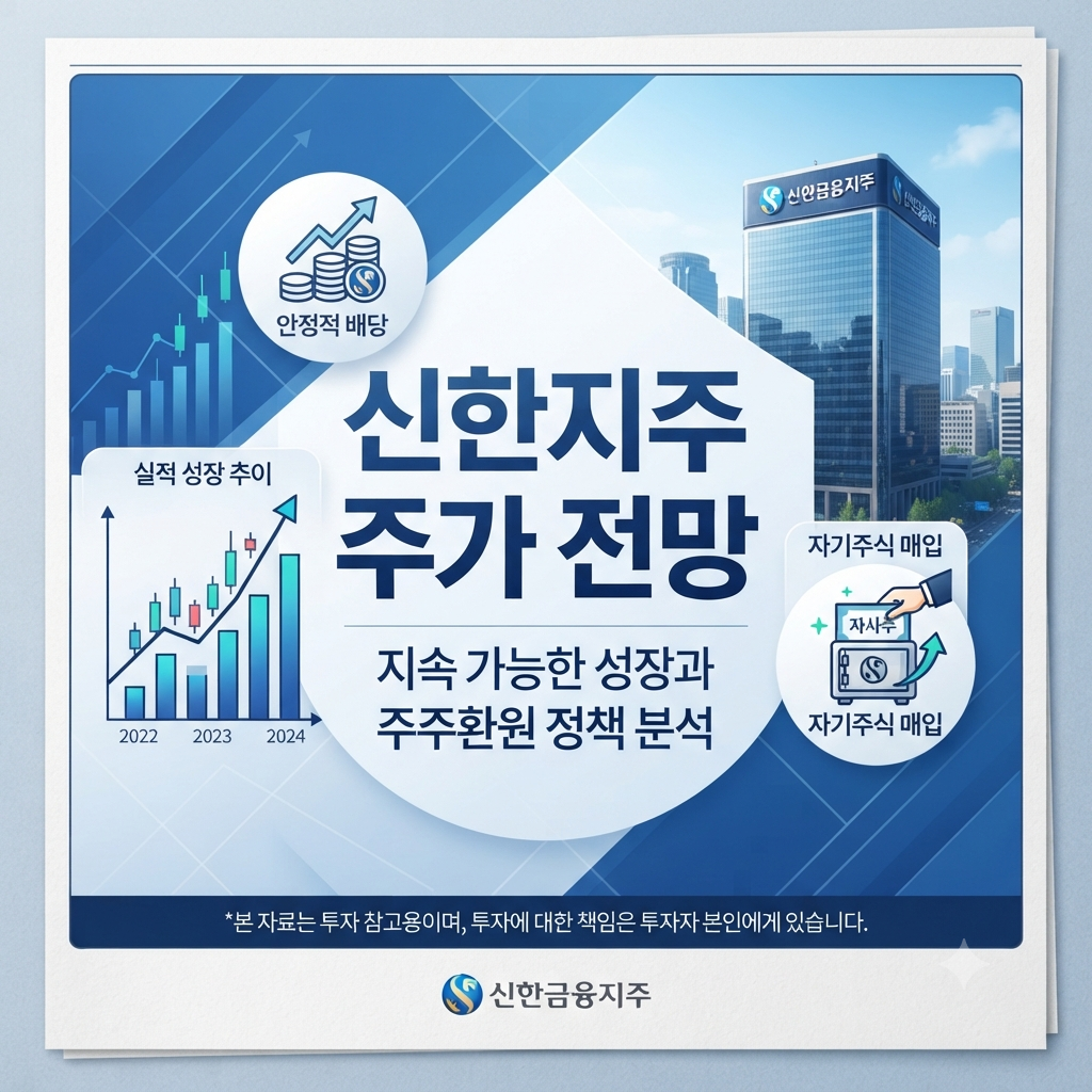 신한지주의 2026년 2분기 실적과 배당 및 자사주 매입을 분석하는 금융주 이미지