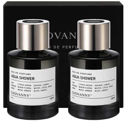 지오바니 프리미엄 차량용 디퓨저 160ml, 아쿠아샤워, 2개