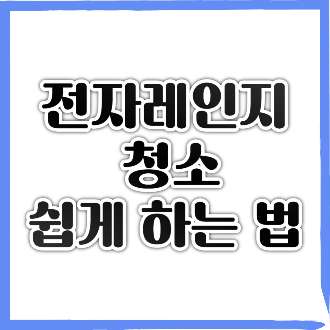 전자레인지 세정제 사용법