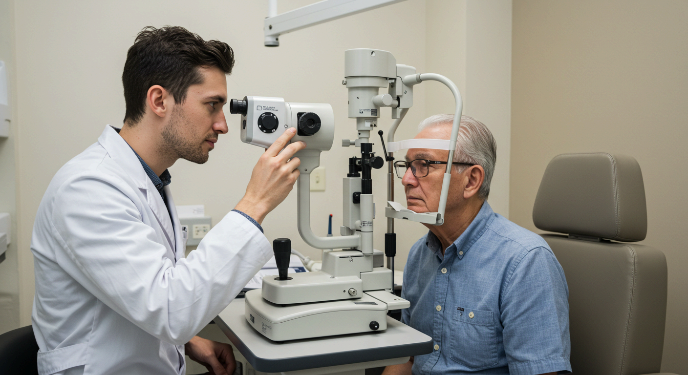 녹내장으로 이어질 수 있는 높은 안압