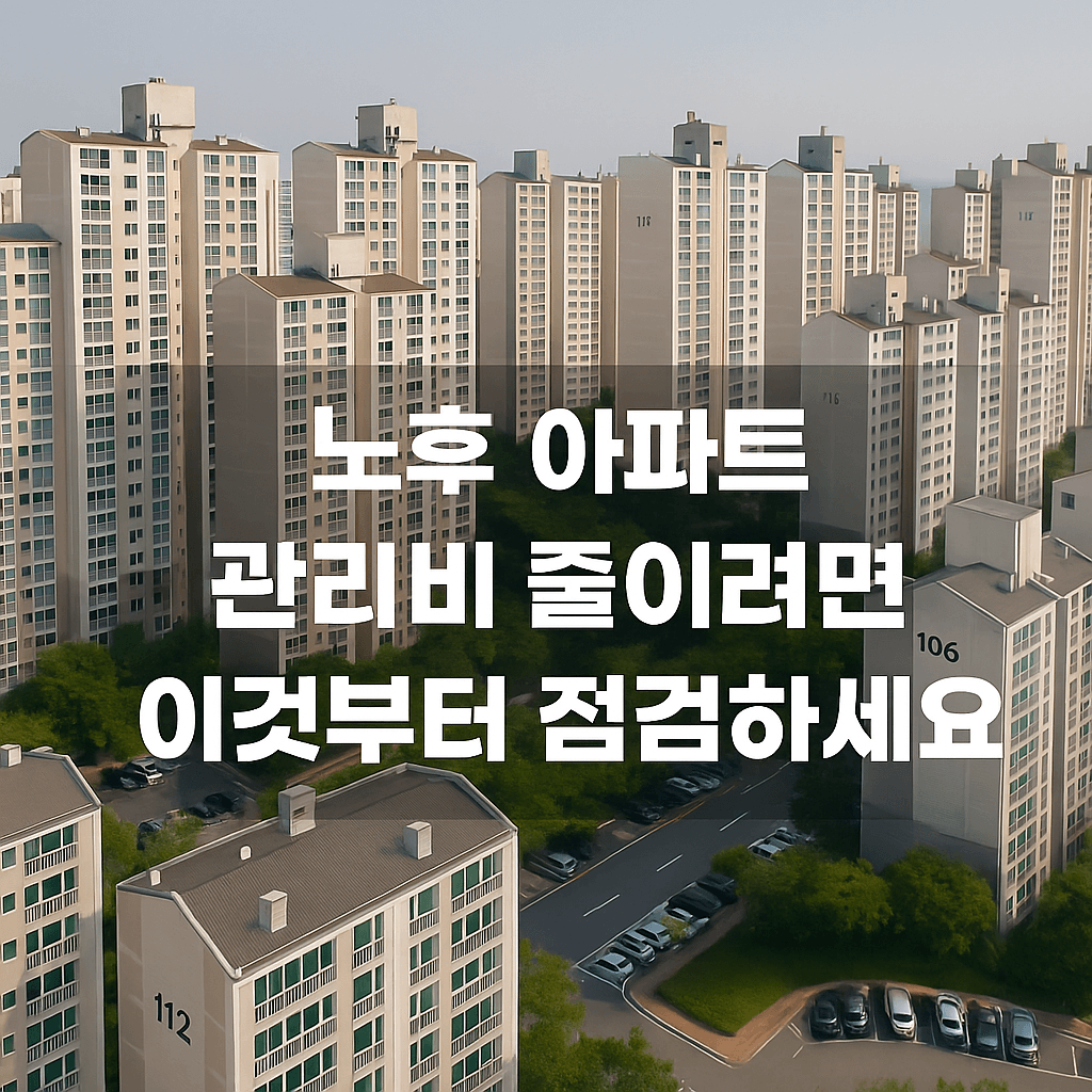 아파트 관리비-냉방비 절약을 위한 10가지 방법