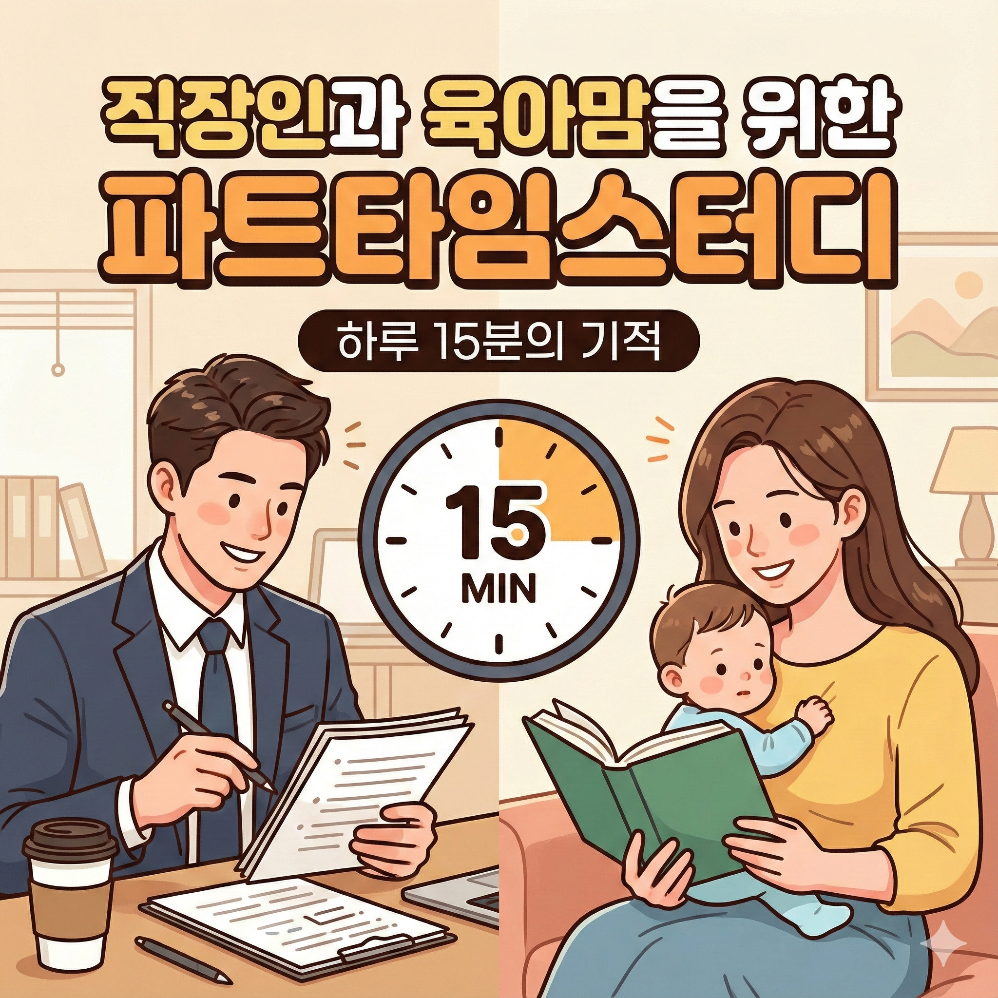 파트타임스터디 직장인과 육아맘을 위한 하루 15분 기적의 공부법