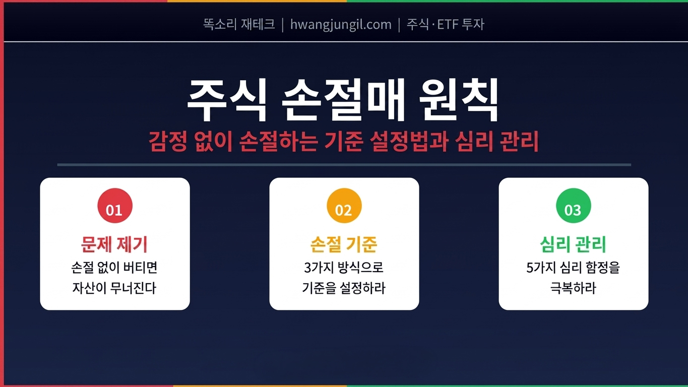 주식 손절매 핵심 3가지 원칙