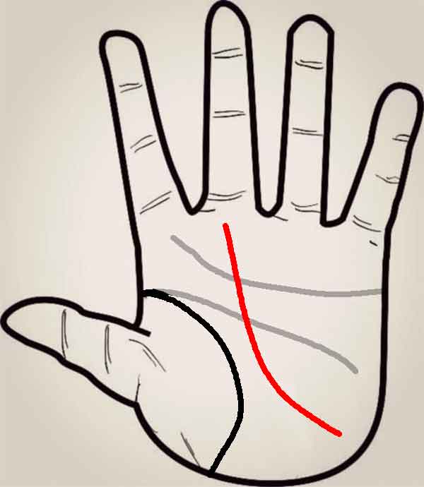 운명선 - 행운형