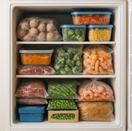 여름철 냉동실 재료에 관한 사진