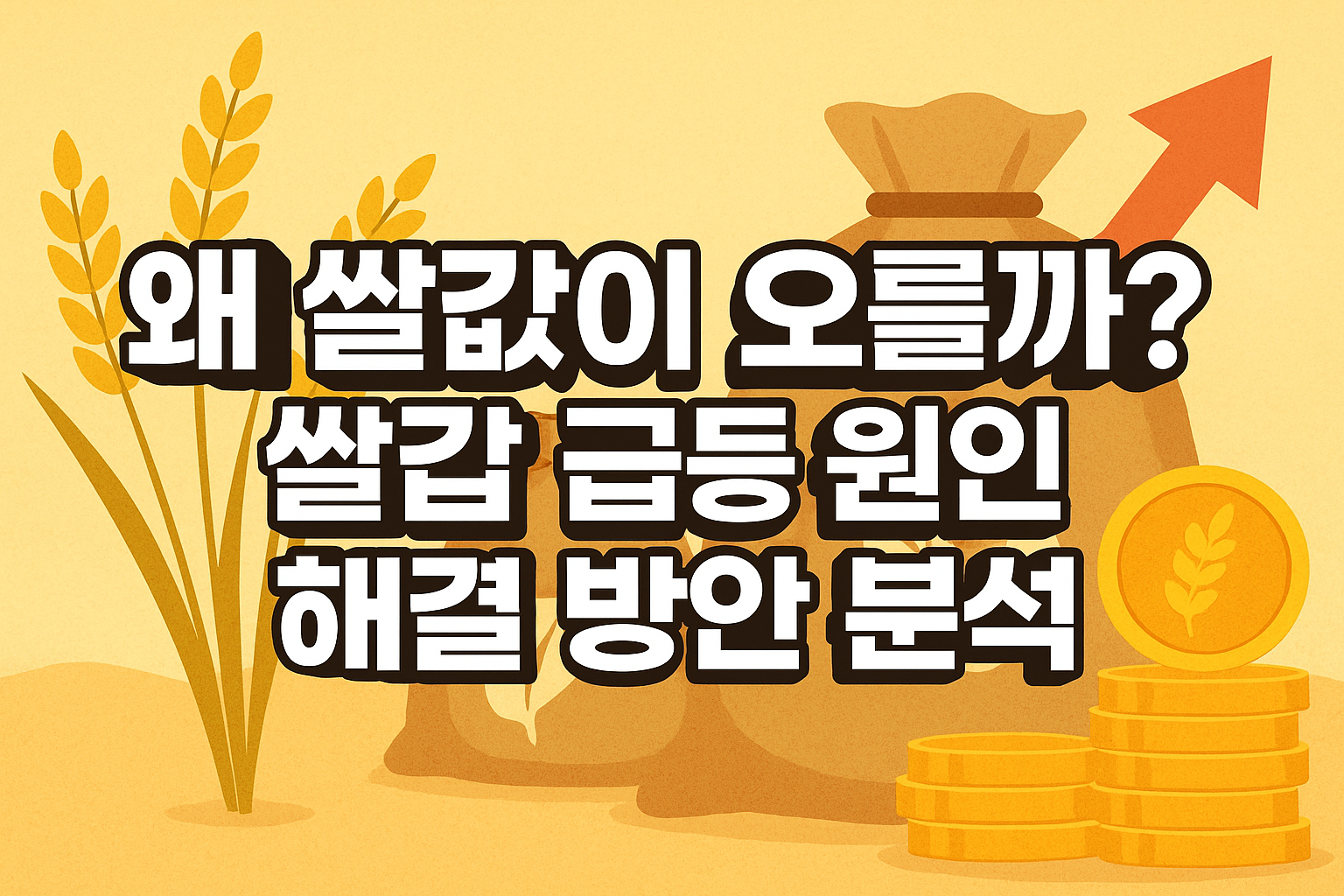 쌀값 급등 원인 및 해결 방안