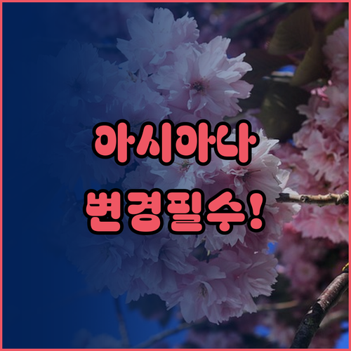 아시아나항공 예약 변경과 수하물 문의..