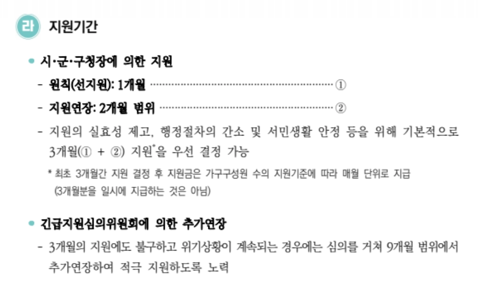 긴급복지주거지원신청방법