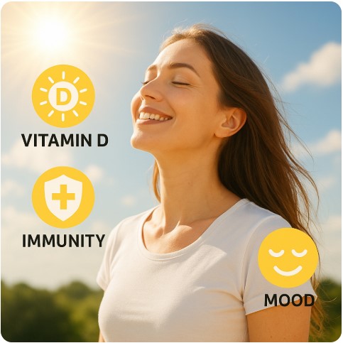 햇빛 과 비타민D의 관계 이미지