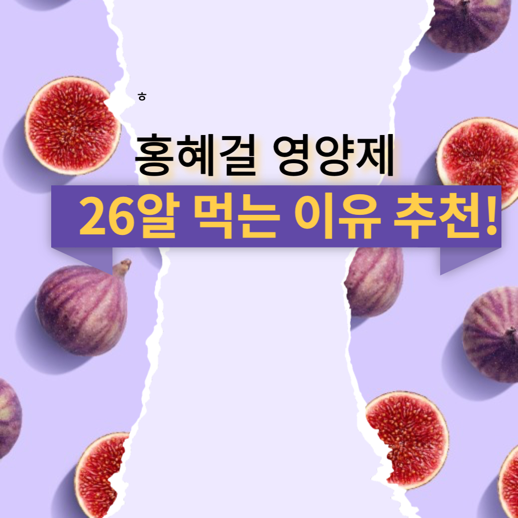 홍혜걸-영양제-26알-추천하는-이유-후기