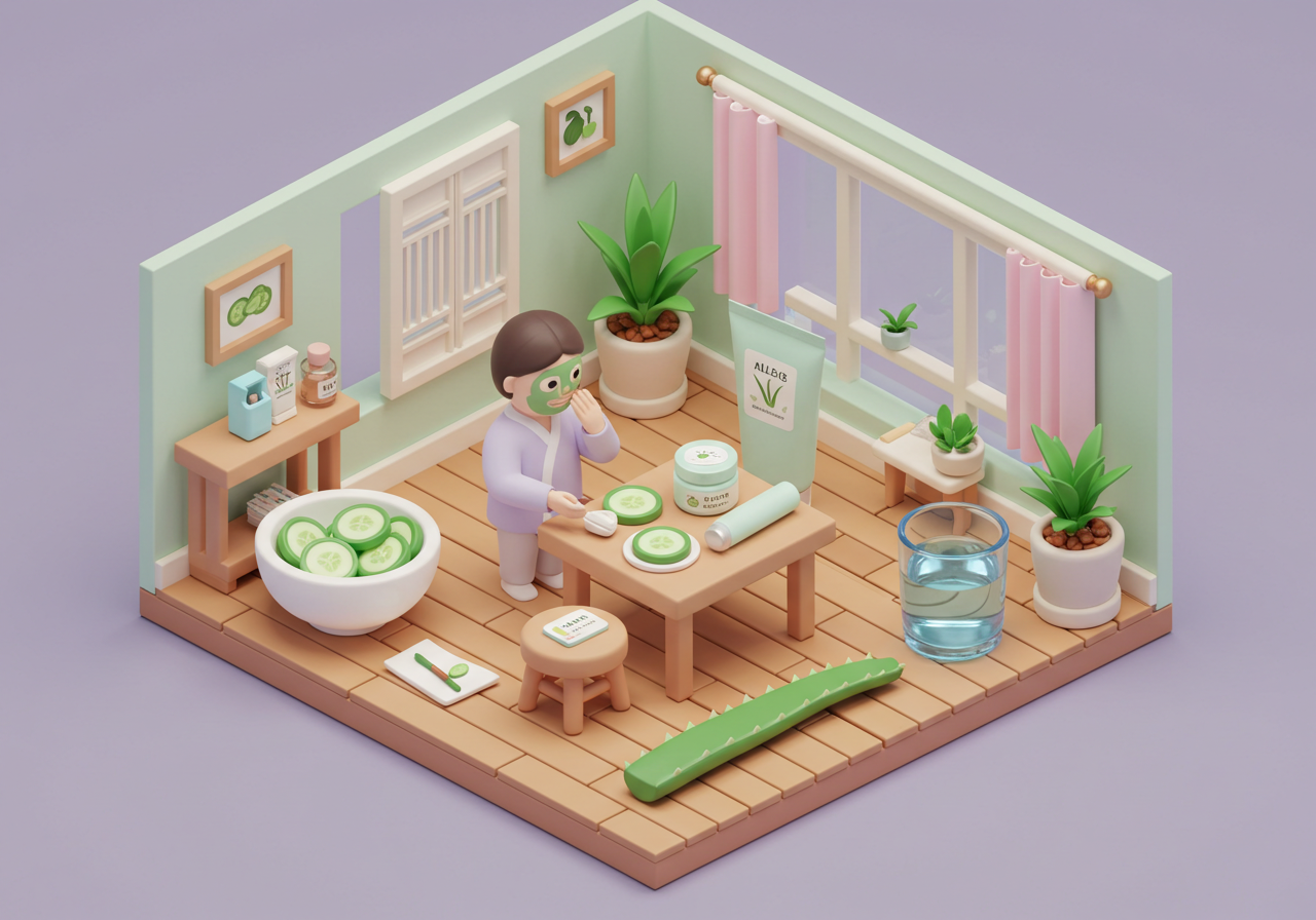 오이 효능 제대로 알고 오이팩으로 피부 진정과 수분 보충하기