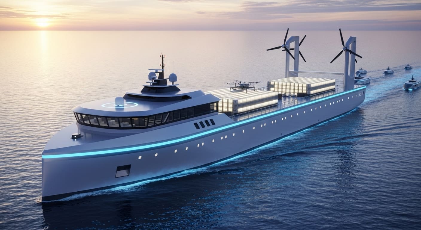 대형 조선소 크레인이 늘어선 전경