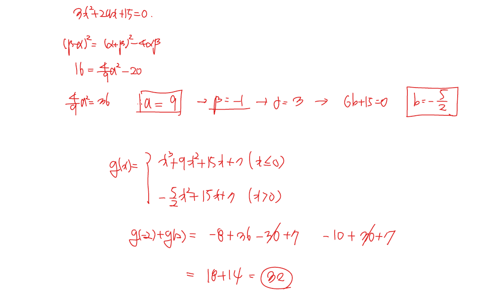 2024년 시행 고3 수능 수학 15번 해설3