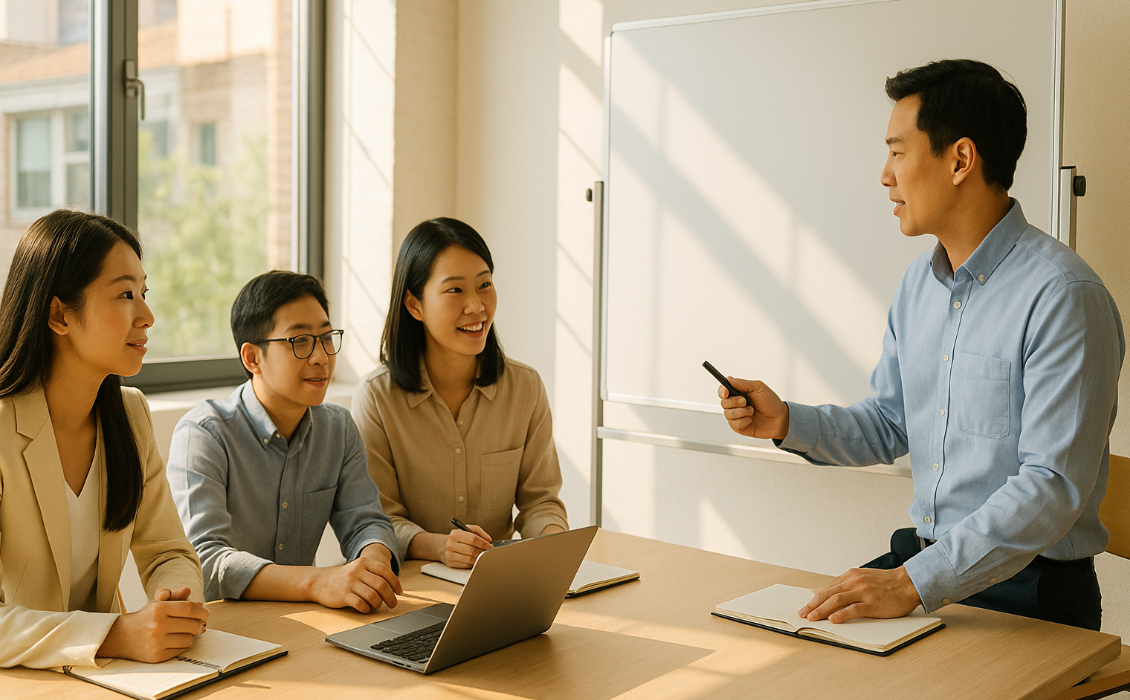 IT 정책 수립을 위한 사전 미팅 모습