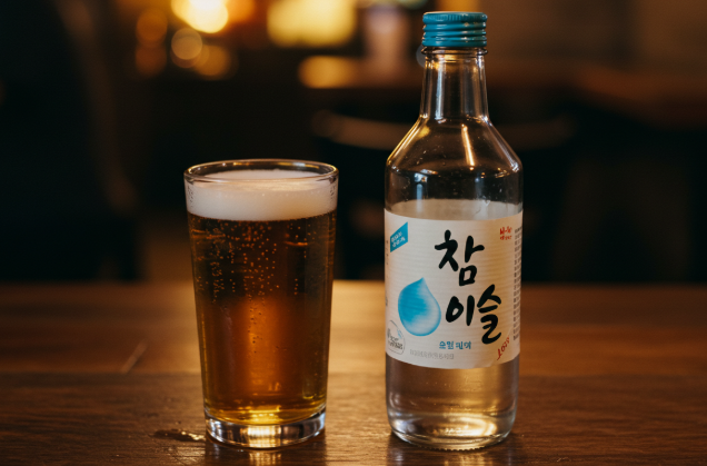 참 이슬로 만든 소맥